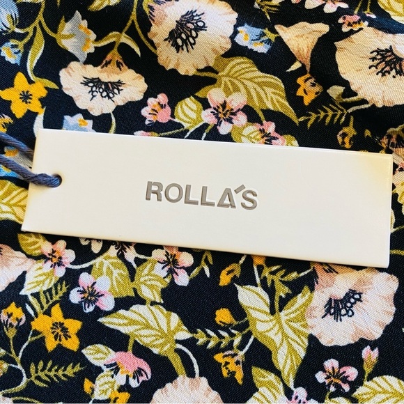 Rolla's Lizzy Elizabeth Meadow Floral Dress Black Size 12 / L Boho Casual NEW - Picture 10 of 16